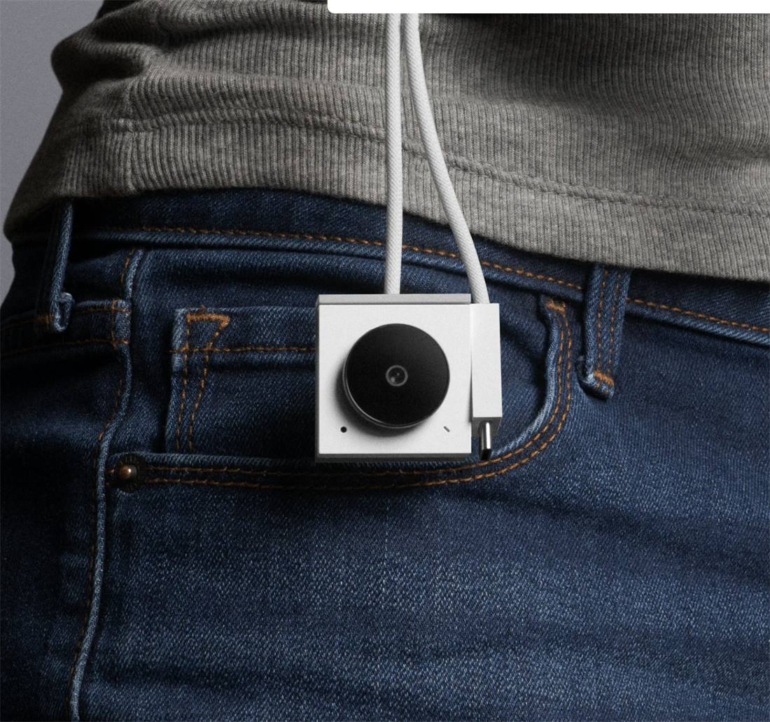 Charging case in a jeans pocket